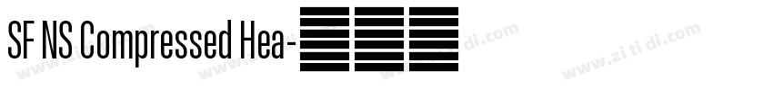 SF NS Compressed Hea字体转换